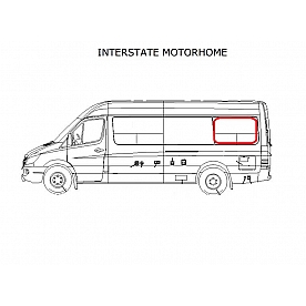 Road Side Rear Vented Window Glass 372258-01