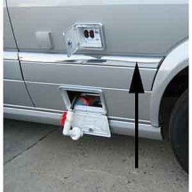 Chrome Trim Driver Side Middle Rear NCV3 - 203624-33