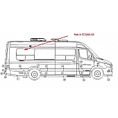 Curb Side Rear Vented Window Glass 372260-05 