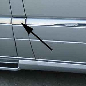 Trim-B Pillar Driver Side Chrome NCV3 - 203624-31