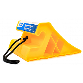 Camco Wheel Chock Yellow Plastic Single - 44475