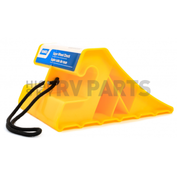 Camco Wheel Chock Yellow Plastic Single - 44475