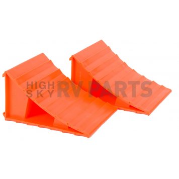 Husky Towing Wheel Chock - Bright Orange Plastic - Set of 6 - 95036-2