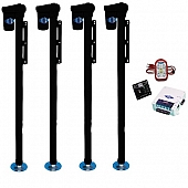 Rieco-Titan Wireless Camper Jack Black - Electric 2500 Pond - Set of 4 - 56212