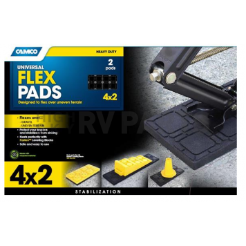 Camco Trailer Stabilizer Jack Stand Pad - Set of 2 - 44601-1