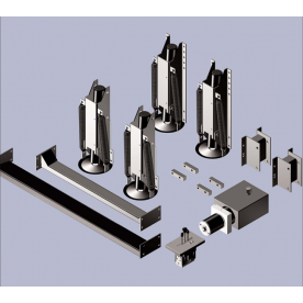 HWH Corporation Leveling Jack Mounting Bracket for For Ford F53 - Set of 2 - AP34443
