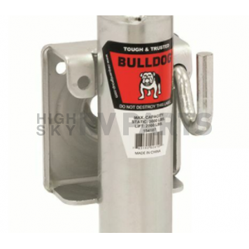 Bulldog Trailer Tongue Jack - Round Topwind Manual Lift - 154107-1