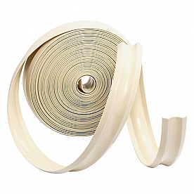 JR Products Trim Molding Insert 1 inch x 25' Colonial White Vinyl - 10035