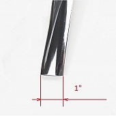 Insert Rub Rail Lower Molding Chrome 1 inch - Roll of 100' - 201763-100