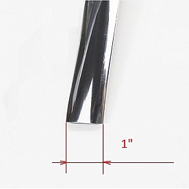 Insert Rub Rail Lower Molding Chrome 1 inch - Roll of 100' - 201763-100