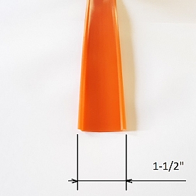 Trim Orange Rub Rail Insert 1-1/2 inch - Roll of 50' - 201418