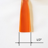 Trim Orange Rub Rail Insert 1/2 inch x 50' - 201417