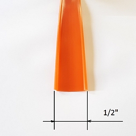 Trim Orange Rub Rail Insert 1/2 inch x 50' - 201417