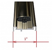 Upper Body Side Molding Aluminum 1 Inch - 114328