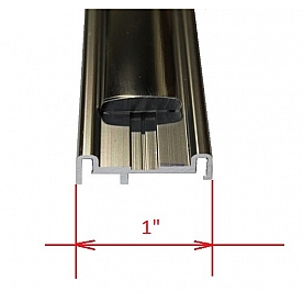 Upper Body Side Molding Aluminum 1 Inch - 114328