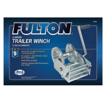 Fulton Two Speed Trailer Winch - 3700 Pound Pull Capacity - 142430-1