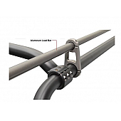KargoMaster Roof Rack Side Rail - 1-1/8 Inch Pipe Diameter Steel Gray - 60335