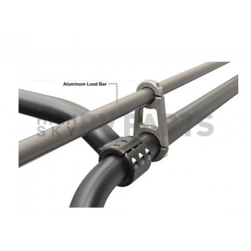 KargoMaster Roof Rack Side Rail - 1-1/8 Inch Pipe Diameter Steel Gray - 60335
