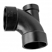 LaSalle Bristol Waste Valve Fitting 90 Degree Short Turn Elbow - 3 Inch Hub ABS Plastic