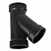 LaSalle Bristol Waste Valve Fitting 45 Degree Wye - 3 inch Slip X 3 inch Slip X 1.5 inch Slip