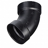 LaSalle Bristol Waste Valve Fitting 45 Degree Elbow - 3 Inch Slip ABS Plastic