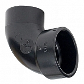 Waste Valve Fitting 90 Degree Long Street Elbow - 1-1/4 inch Spigot x 1-1/4 inch Slip 