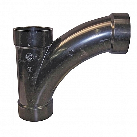 LaSalle Bristol Waste Valve Fitting Long Turn Wye - 3 Inch ABS Plastic