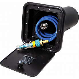 Phoenix Products Exterior Spray Port Spray-Away Black Plastic PF147008