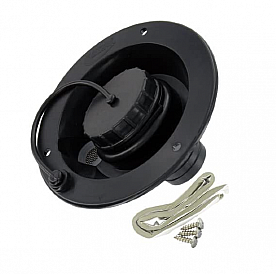 Valterra Fresh Gravity Water Inlet  - 1/2 Inch Plastic Black - A01-2003BKVP