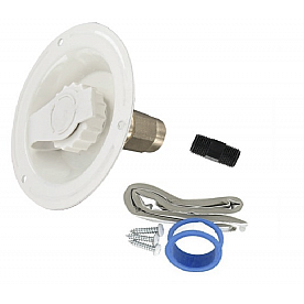 Valterra Fresh Water Inlet  - Brass White - A01-0176LFVP