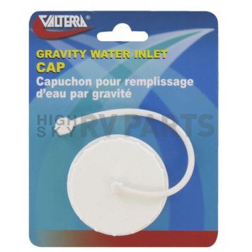 Valterra Fresh Water Inlet Cap - Plastic White Bayonet Style - A0120SVP-1