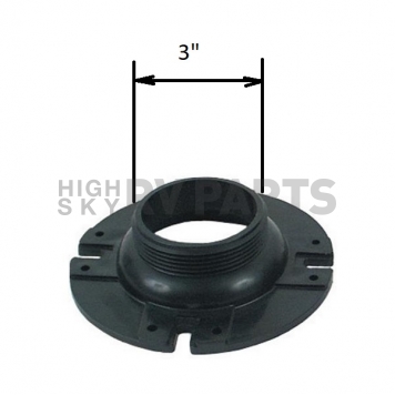 Toilet Floor Flange Screw in Fitting for Airstream Black Holding Tank 600065-2