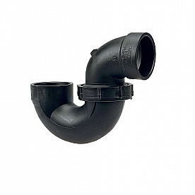 Sink P Trap 1.5 inch with Double Seal Union ABS 600144
