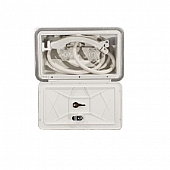  Exterior Shower Compartment Gray with Door and Faucet 602326