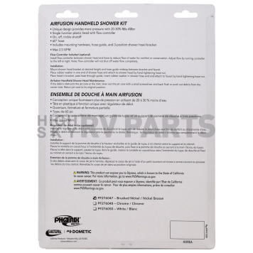 Phoenix Products Air Fusion Shower Head - Brushed Nickel Plated Plastic - PF276047-1