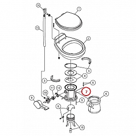 Dometic Toilet Base - 385310129