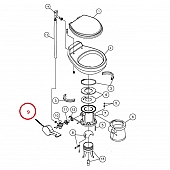 Dometic Toilet Flush Pedal - Bone Color - 385310115