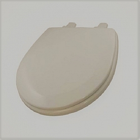 Dometic Toilet Seat Elongated Closed Front Bone with Cover 385343831
