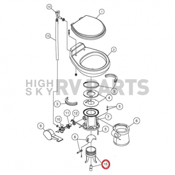 Dometic Toilet Waterfill Funnel 385318741