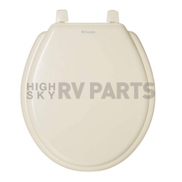 Dometic Toilet Seat Elongated Bone for 210 Model with Cover - 385344089