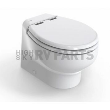 Tecma Silence Plus 2G 12V RV Toilet - Short White - T-S2G012DW/D00C00
