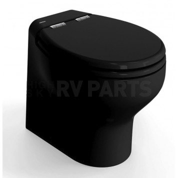 Tecma Silence Plus 2G 24V RV Toilet - High Profile Black - T-S2G024NN/D00C00