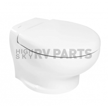 Tecma Compass Toilet 12V - Low White - Touch Control Panel - T-COM012PW/TSFT/NA