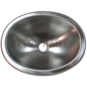 Oval 10 inch x 13 inch Stainless Steel Sink 203410
