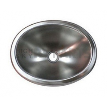 Oval 10 inch x 13 inch Stainless Steel Sink 109142