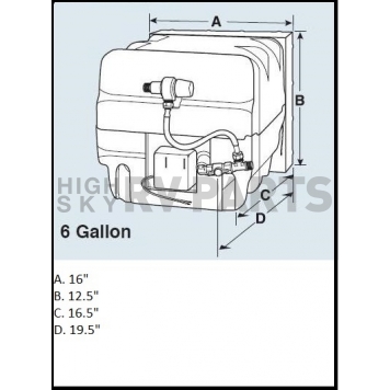 Water Heater 6 Gallon Atwood GE9EXT Airstream - 690602-1
