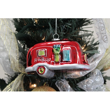 Airstream Christmas Ornament Red Glass - 106800-1