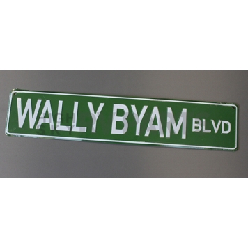 Wally Byam Aluminum Street Sign 26369W-58