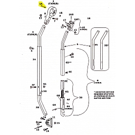 Bolt for Head Casting in Contour Hardware for Zip Dee - 317212