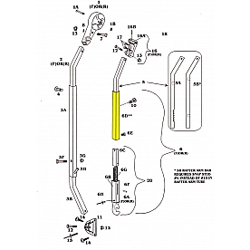 Bright Awning '88 Rafter Arm Tube - 212000